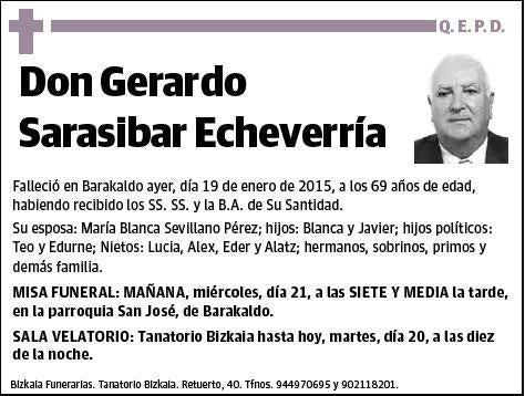 SARASIBAR ECHEVERRIA,GERARDO