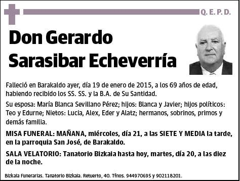 SARASIBAR ECHEVERRIA,GERARDO