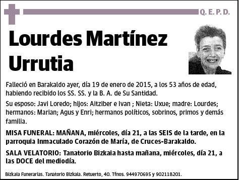 MARTINEZ URRUTIA,LOURDES