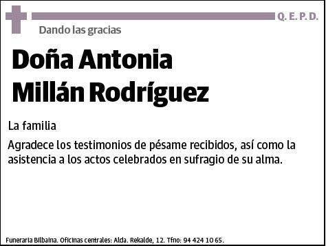 MILLAN RODRIGUEZ,ANTONIA