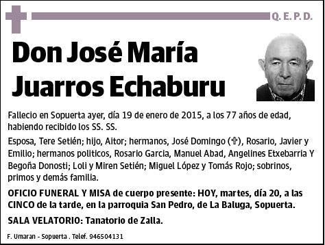 JUARROS ECHABURU,JOSE MARIA