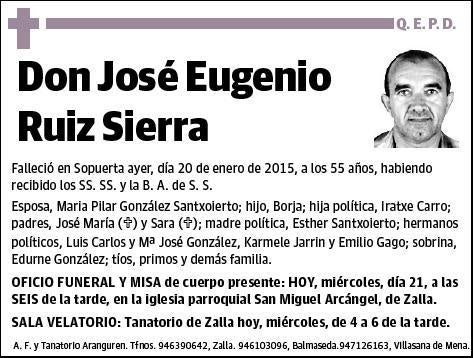 RUIZ SIERRA,JOSE EUGENIO