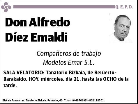 DIEZ EMALDI,ALFREDO