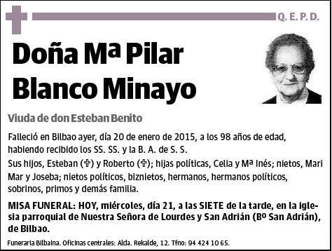 BLANCO MINAYO,Mª PILAR