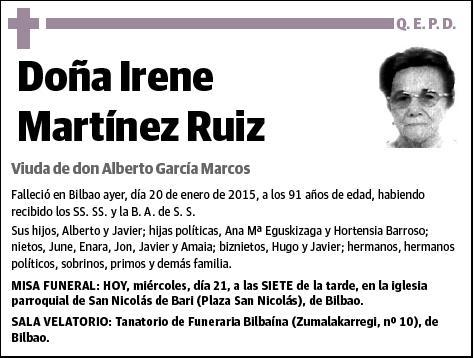 MARTINEZ RUIZ,IRENE