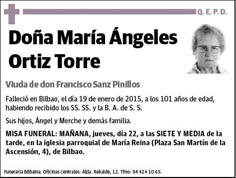 ORTIZ TORRE,MARIA ANGELES