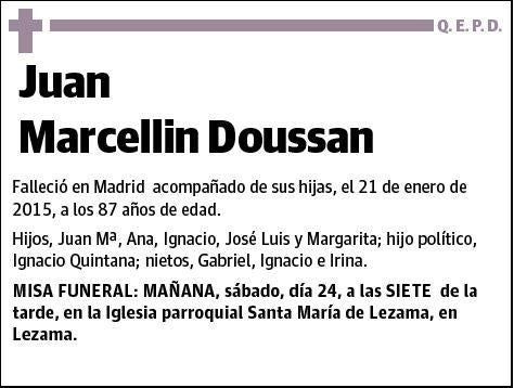 MARCELLIN DOUSSAN,JUAN