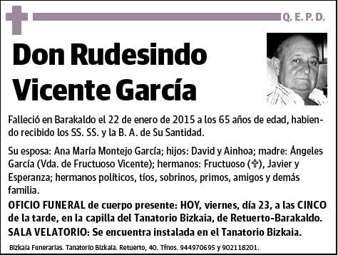 VICENTE GARCIA,RUDESINDO