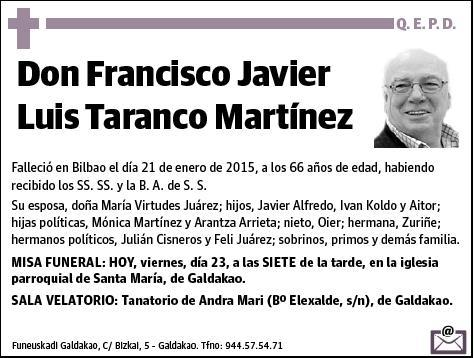 TARANCO MARTINEZ,FRANCISCO JAVIER LUIS