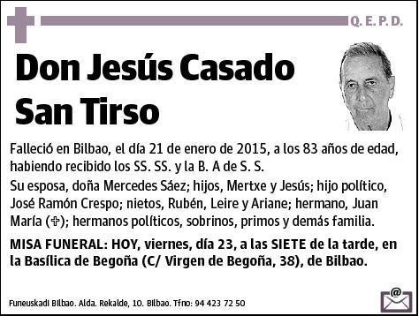 CASADO SAN TIRSO,JESUS