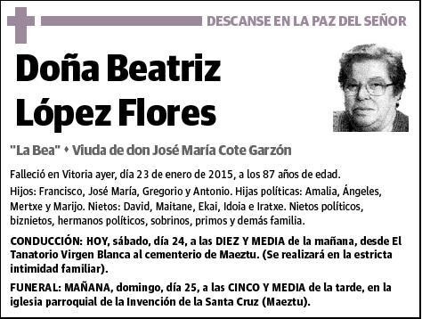 LOPEZ FLORES,BEATRIZ