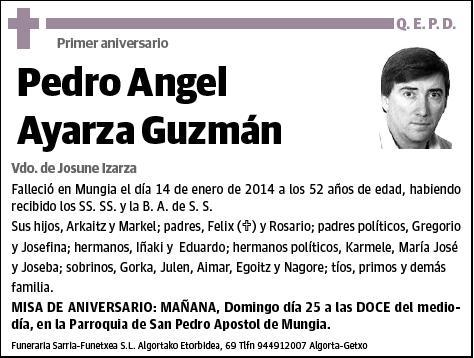 AYARZA GUZMAN,PEDRO ANGEL