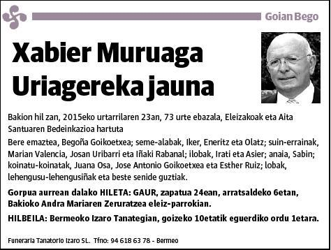 MURUAGA URIAGEREKA,XABIER