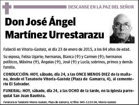 MARTINEZ URRESTARAZU,JOSE ANGEL