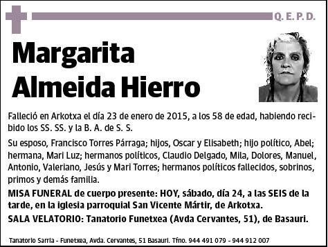 ALMEIDA HIERRO,MARGARITA