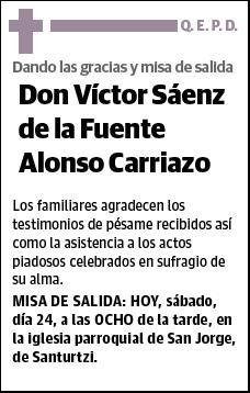 SAENZ DE LA FUENTE ALONSO CARRIAZO,VICTOR