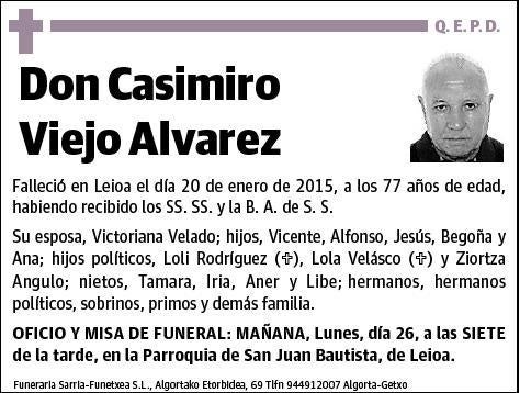 VIEJO ALVAREZ,CASIMIRO