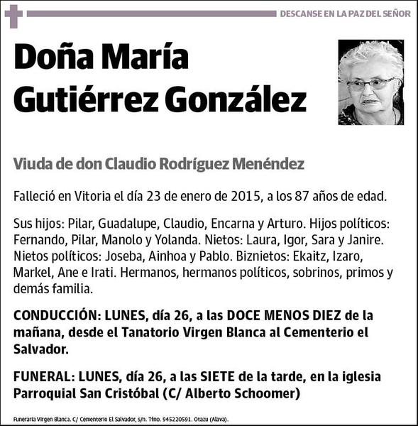 GUTIERREZ GONZALEZ,MARIA