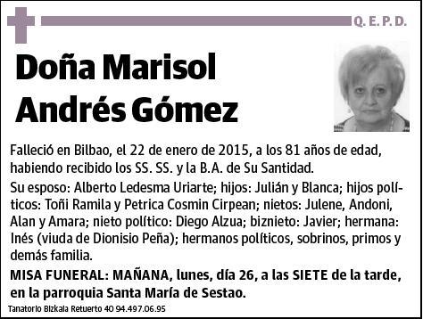 ANDRES GOMEZ,MARISOL