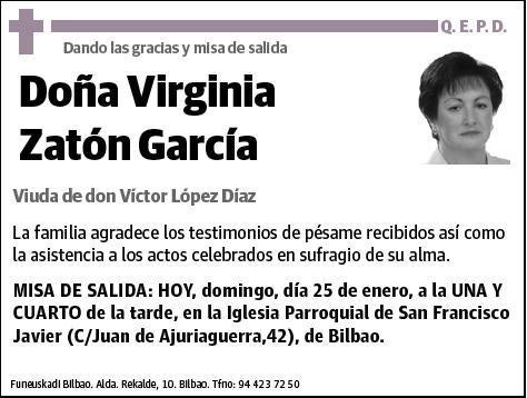 ZATON GARCIA,VIRGINIA