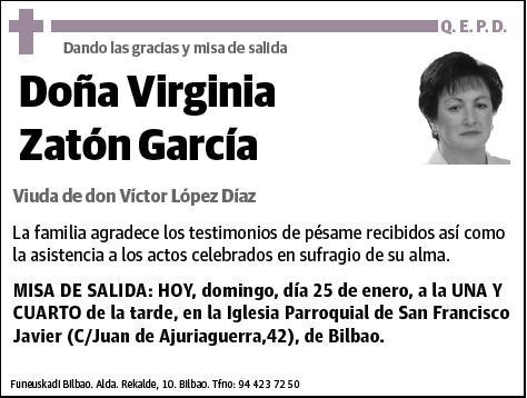 ZATON GARCIA,VIRGINIA