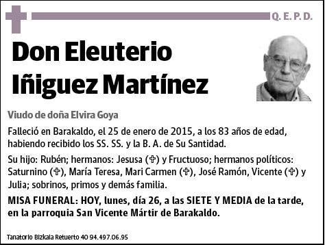 IÑIGUEZ MARTINEZ,ELEUTERIO