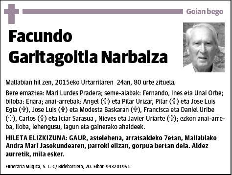 GARITAGOITIA NARBAIZA,FACUNDO