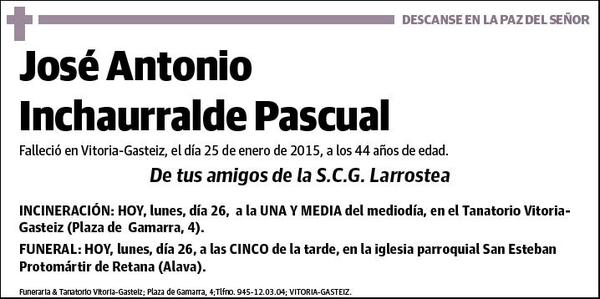 INCHAURRALDE PASCUAL,JOSE ANTONIO