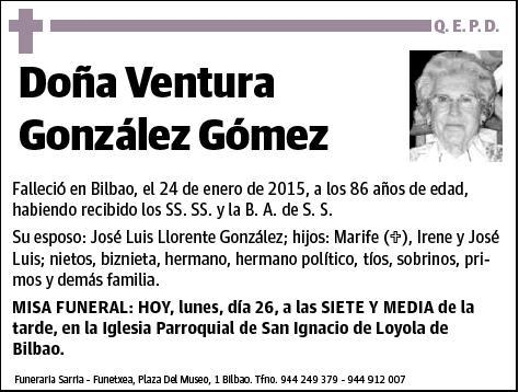 GONZALEZ GOMEZ,VENTURA