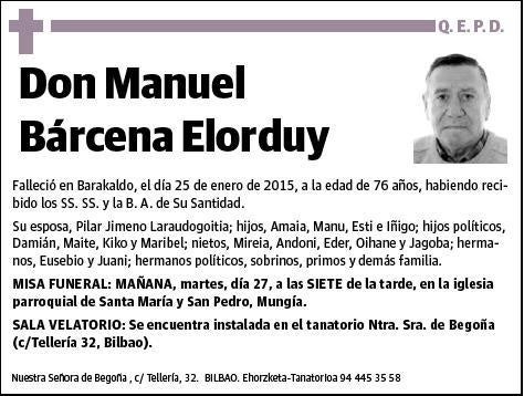 BARCENA ELORDUY,MANUEL