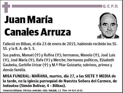 CANALES ARRUZA,JUAN MARIA