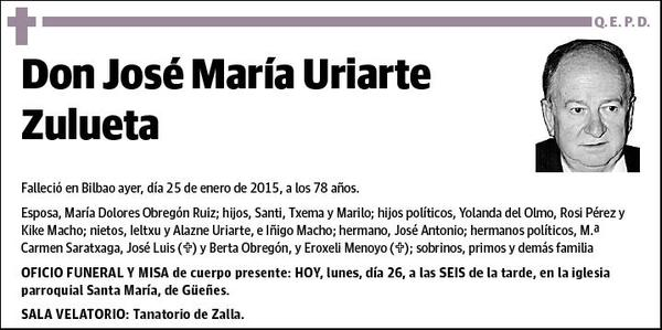 URIARTE ZULUETA,JOSE MARIA