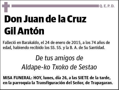 GIL ANTON,JUAN DE LA CRUZ