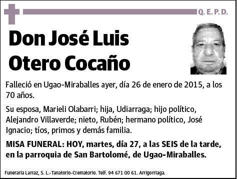 OTERO COCAÑO,JOSE LUIS