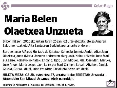 OLAETXEA UNZUETA,MARIA BELEN