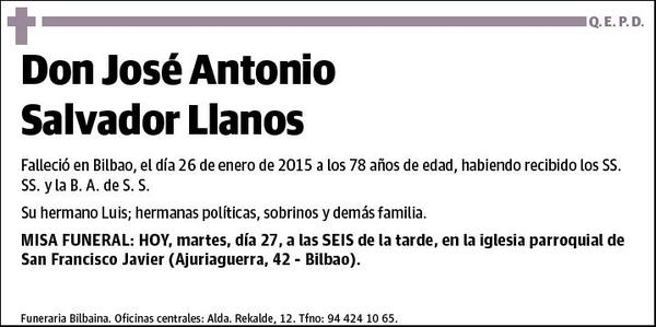 SALVADOR LLANOS,JOSE ANTONIO