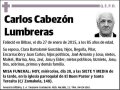 CABEZON LUMBRERAS,CARLOS