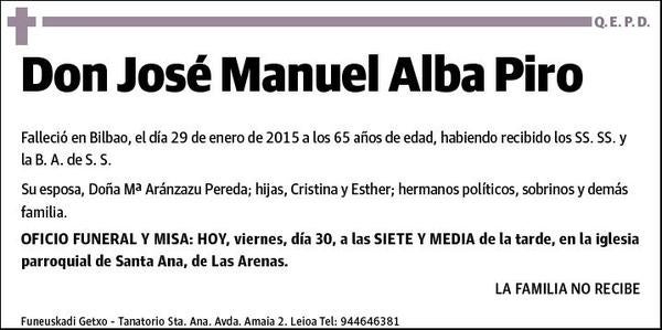 ALBA PIRO,JOSE MANUEL