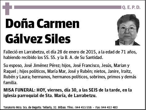 GALVEZ SILES,CARMEN