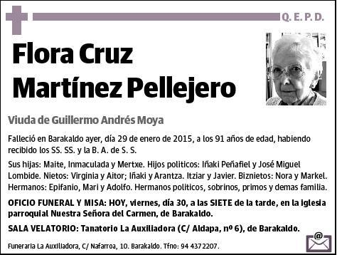 MARTINEZ PELLEJERO,FLORA CRUZ