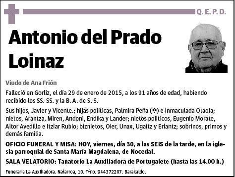 DEL PRADO LOINAZ,ANTONIO