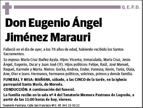 JIMENEZ MARAURI,EUGENIO ANGEL