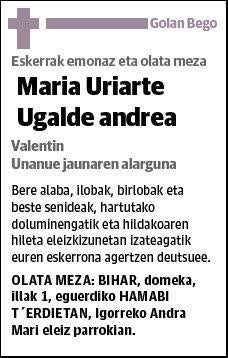 URIARTE UGALDE,MARIA