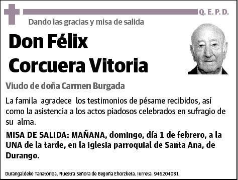 CORCUERA VITORIA,FELIX