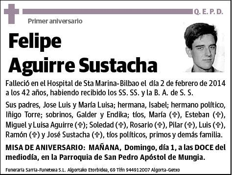 AGUIRRE SUSTACHA,FELIPE