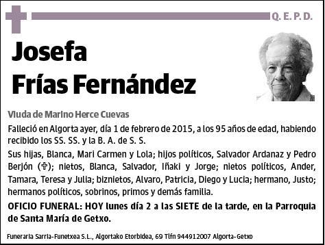 FRIAS FERNANDEZ,JOSEFA