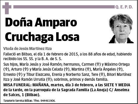 CRUCHAGA LOSA,AMPARO