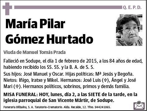GOMEZ HURTADO,MARIA PILAR