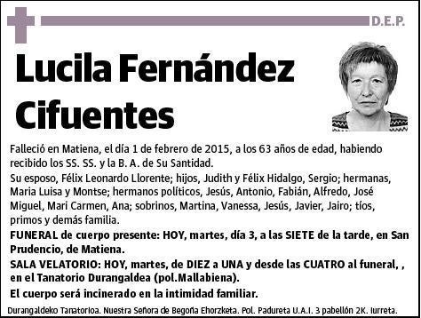 FERNANDEZ CIFUENTES,LUCILA