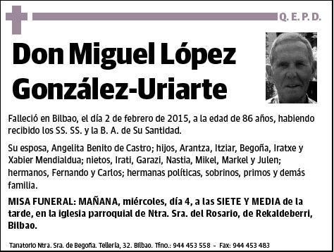 LOPEZ GONZALEZ-URIARTE,MIGUEL